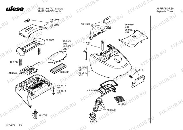 Схема №3 AT4202 с изображением Вакуумная щетка для холодильника Bosch 00181724