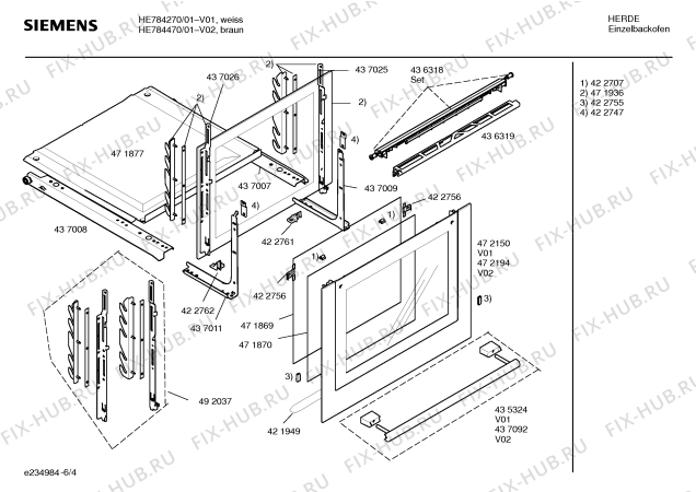 Схема №6 HE784670 IC3 с изображением Инструкция по эксплуатации для духового шкафа Siemens 00588464