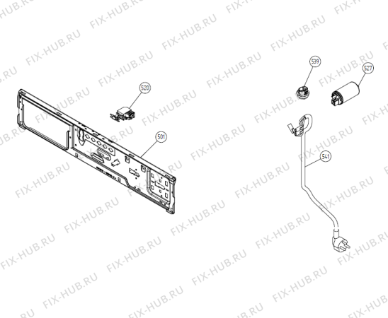 Взрыв-схема стиральной машины Gorenje T712 DK   -White (900002528, TD25.3) - Схема узла 05