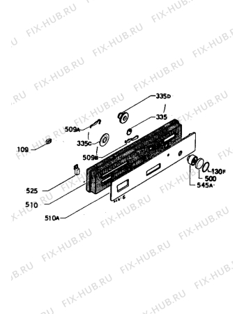 Взрыв-схема посудомоечной машины Zanussi ID5020B - Схема узла Command panel 037