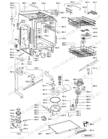 Схема №2 ADL 337 с изображением Микромодуль для электропосудомоечной машины Whirlpool 481221838206