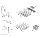 Схема №5 SRS33A02EU с изображением Передняя панель для электропосудомоечной машины Bosch 00369587