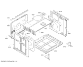 Схема №6 HBG78B960 Bosch с изображением Фронтальное стекло для духового шкафа Bosch 00689965