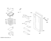 Схема №3 KSG35V20NE с изображением Дверь для холодильной камеры Bosch 00243833