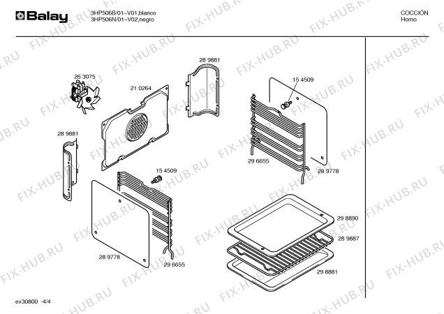 Схема №4 3HP506N с изображением Панель для плиты (духовки) Bosch 00358037