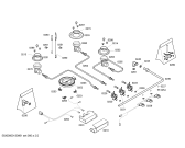 Схема №2 ER617501 с изображением Трубка горелки для плиты (духовки) Siemens 00437822