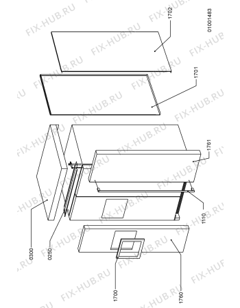 Схема №10 KSN 7071/A с изображением Крышечка для холодильника Whirlpool 481245388053
