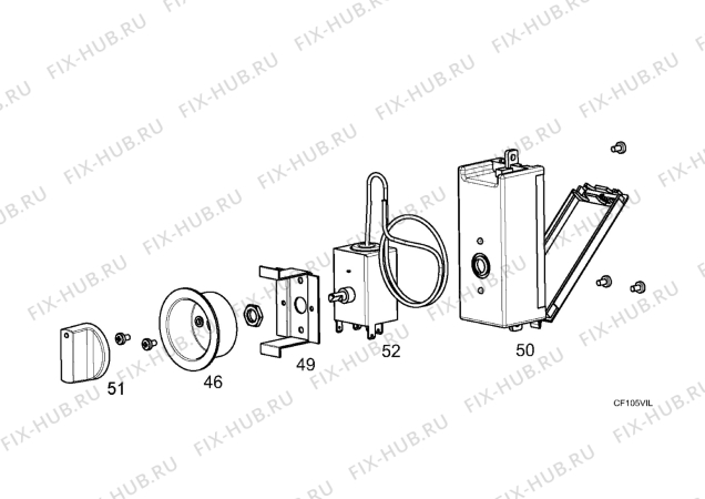 Взрыв-схема холодильника Novamatic GT102-IB - Схема узла Electrical equipment 268