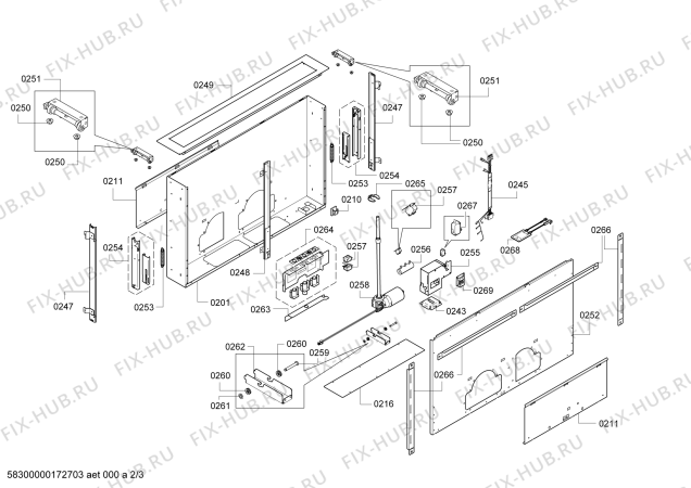 Схема №2 AL400190 Gaggenau с изображением Направляющая для электровытяжки Bosch 00629635