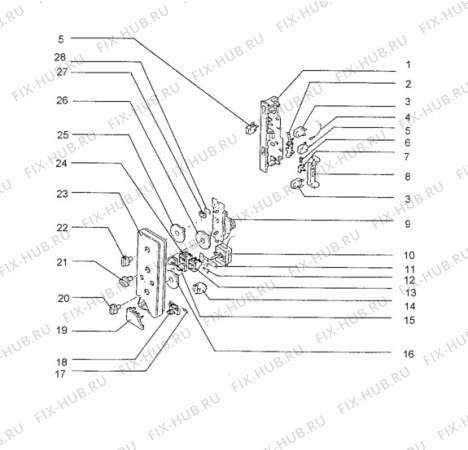 Взрыв-схема микроволновой печи Aeg MCD230-W - Схема узла Command panel 037