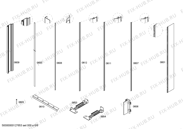 Схема №5 K7061X0 с изображением Плата для холодильника Bosch 00479918