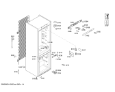 Схема №4 4KF10E60 с изображением Вкладыш в панель для холодильной камеры Bosch 00670030