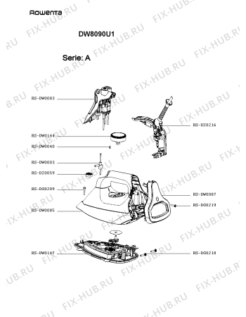 Схема №2 DW8090U1 с изображением Покрытие для электроутюга Rowenta RS-DW0087