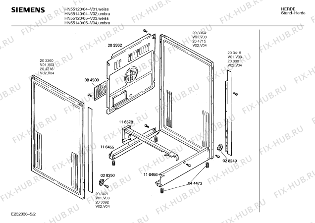 Схема №4 HN55140 с изображением Панель для плиты (духовки) Siemens 00272650