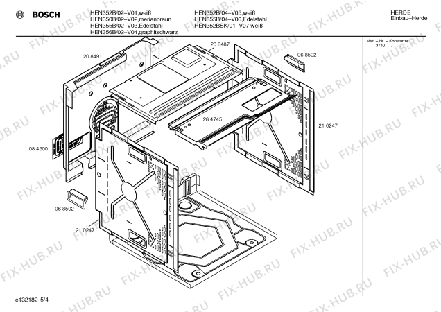 Схема №4 HEN356BCC с изображением Панель управления для плиты (духовки) Bosch 00289973