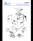 Схема №3 MAGNIFICA ESAM3200.GD EX:1 с изображением Часть корпуса для электрокофемашины DELONGHI 7313227031