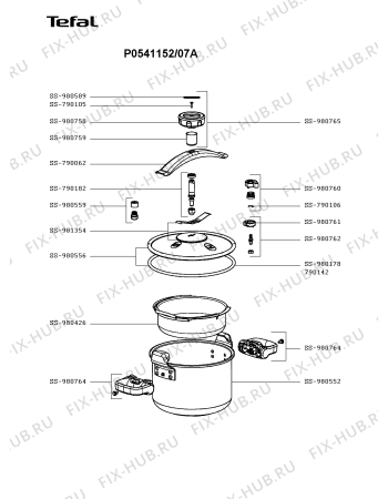 Схема №1 P0521131/07A с изображением Сотейника Seb SS-790062