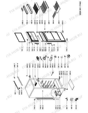 Схема №1 ART 935/H с изображением Дверка для холодильника Whirlpool 481241618327