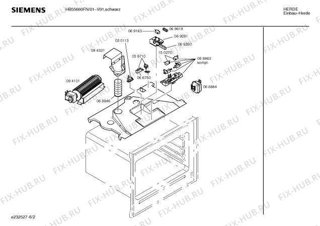 Схема №6 HB55660FN с изображением Ручка выбора температуры для плиты (духовки) Siemens 00166940