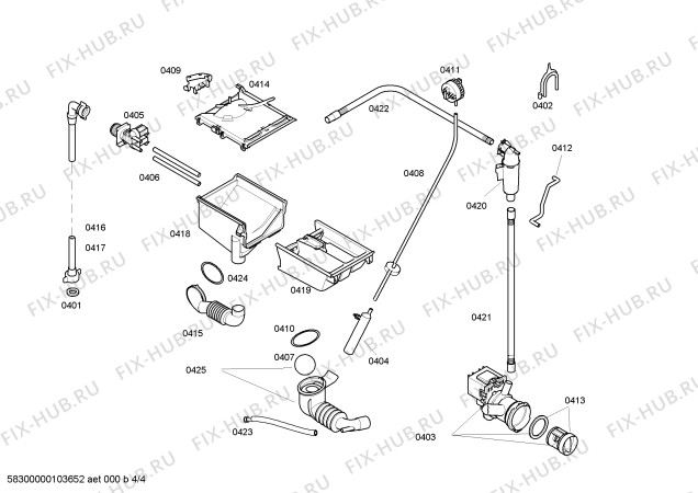 Схема №4 WFL2462FR Maxx WFL 2462 с изображением Крышка для стиралки Bosch 00090451