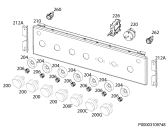 Схема №5 11126GR-MN с изображением Клавиша для плиты (духовки) Aeg 140057747028