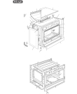Схема №6 DEF905GW1 с изображением Элемент корпуса для плиты (духовки) DELONGHI 45E96001G
