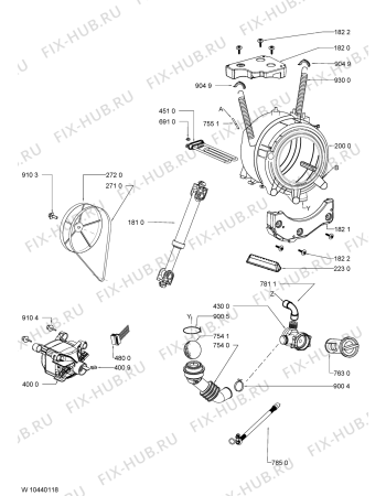 Схема №2 Adorina L с изображением Ручка (крючок) люка для стиралки Whirlpool 481010421419