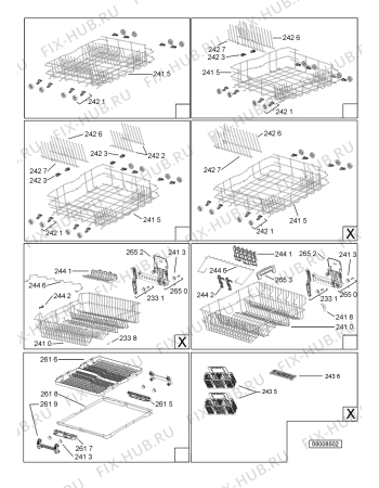 Схема №5 ADG 6560 SD IX с изображением Ручка регулировки (кнопка) для посудомойки Whirlpool 480140102578