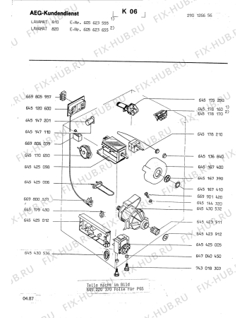 Взрыв-схема стиральной машины Aeg LAV810 - Схема узла Section4
