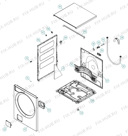 Схема №4 PREMIUM EDITION 1600 AT   -White (340457, WM70.2) с изображением Проводка для стиралки Gorenje 193193