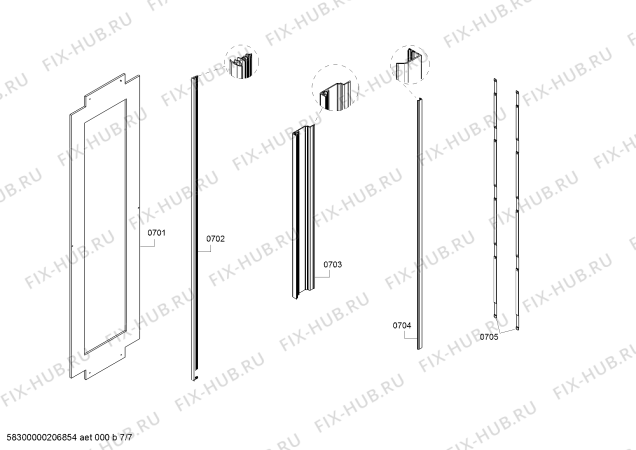 Схема №7 T24IF900SP, Thermador с изображением Вспомогательный инструмент для холодильной камеры Bosch 00623908