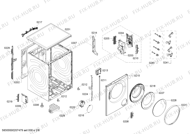 Схема №6 WDU28540IT с изображением Манжета люка для стиралки Bosch 00776693