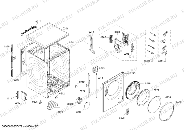 Схема №6 WDU28540IT с изображением Уплотнитель для стиралки Bosch 10005691