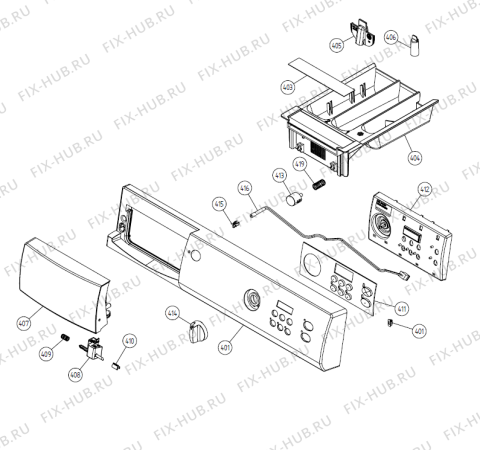 Взрыв-схема стиральной машины Gorenje W6451 CE   -White (900003333, WM50EU) - Схема узла 04