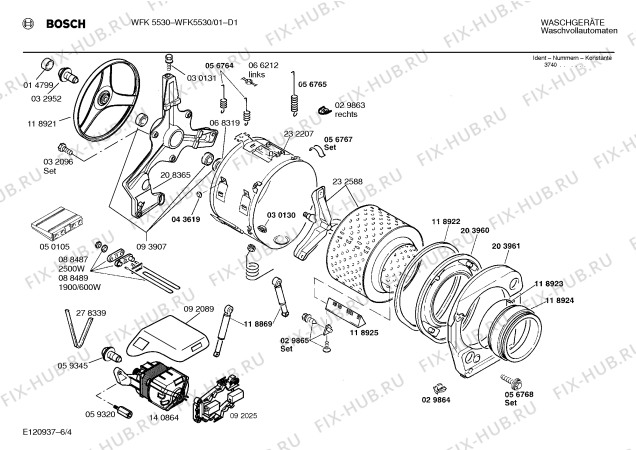 Схема №5 WFK5530 с изображением Панель для стиралки Bosch 00285506