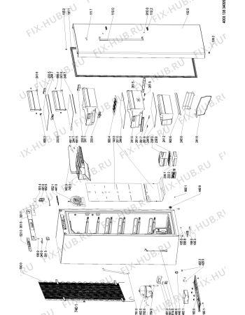 Схема №1 WVN26562NFN (F096596) с изображением Наставление для холодильника Indesit C00383883