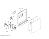 Схема №6 SGS55M72CH с изображением Передняя панель для посудомоечной машины Bosch 00448761