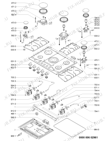 Схема №1 AKS 328/IX с изображением Шланг для духового шкафа Whirlpool 481060414041