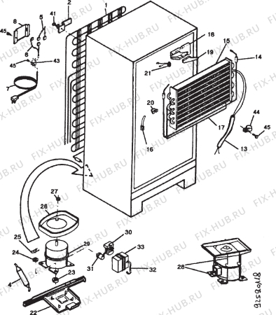 Взрыв-схема стиральной машины Frigidaire FPRI520T - Схема узла Section 4