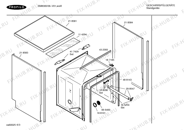 Схема №6 BM8300 с изображением Инструкция по эксплуатации для посудомойки Bosch 00586070