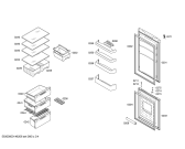 Схема №4 3KFP7662 с изображением Дверь для холодильника Bosch 00710214
