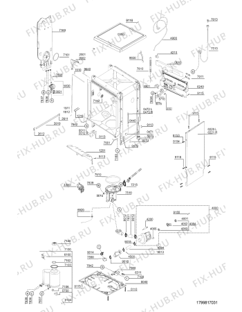 Схема №3 ADP 647 WH с изображением Электропитание для посудомоечной машины Whirlpool 481232128473