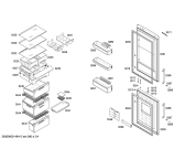 Схема №3 KGH39A47GB Smart с изображением Дверь для холодильной камеры Bosch 00249717