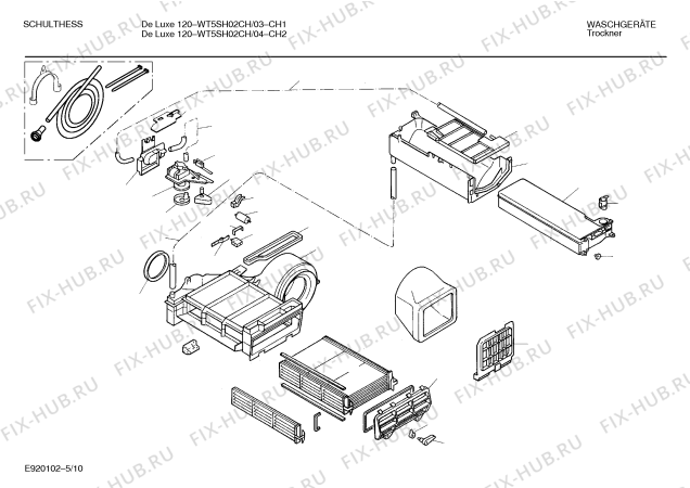 Схема №8 WT5SH03CH Schulthess De Luxe 120 с изображением Панель для сушилки Bosch 00282437