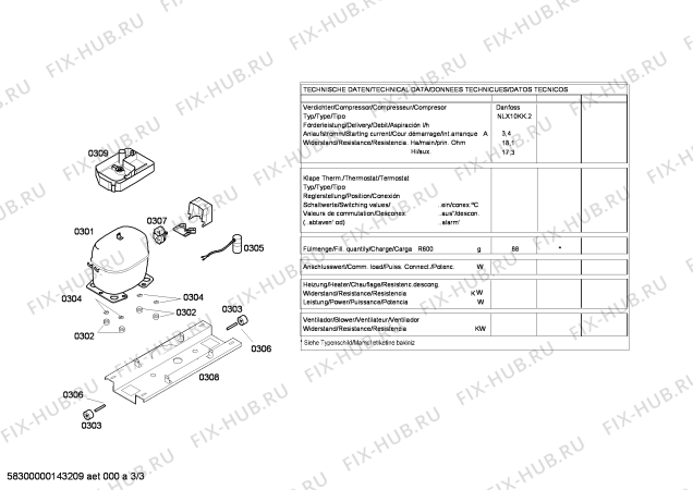 Схема №3 3KEP5660 с изображением Дверь для холодильника Bosch 00710485