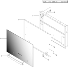 Схема №1 PDMW38MR (F028158) с изображением Дверца для электропечи Indesit C00091225