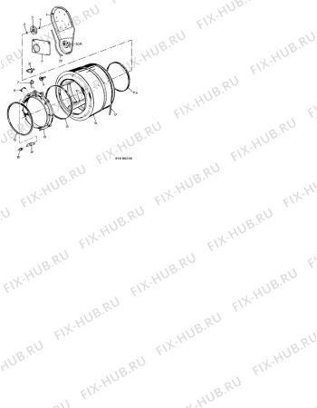 Взрыв-схема стиральной машины Rondo (N Rn) RON.AE100 - Схема узла Drum