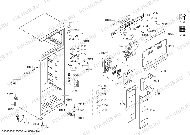 Схема №4 3FFB3715 с изображением Контейнер для холодильника Bosch 00685118