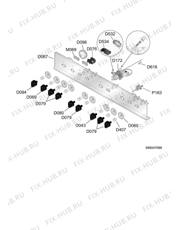 Схема №5 ACM 404/1 с изображением Держатель для плиты (духовки) Whirlpool 482000017321