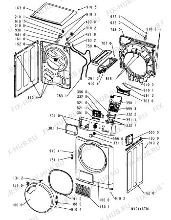 Схема №2 AZA-HP 7681 с изображением Микромодуль для стиралки Whirlpool 481010466927